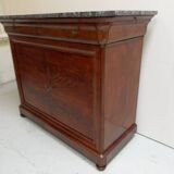 Antique mahogany sideboard with marble top