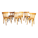 6 bistro chairs including Baumann from the 50s