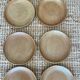 7 dessert plates in stoneware