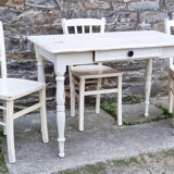 Luterma table and chairs set, shabby chic, 40s
