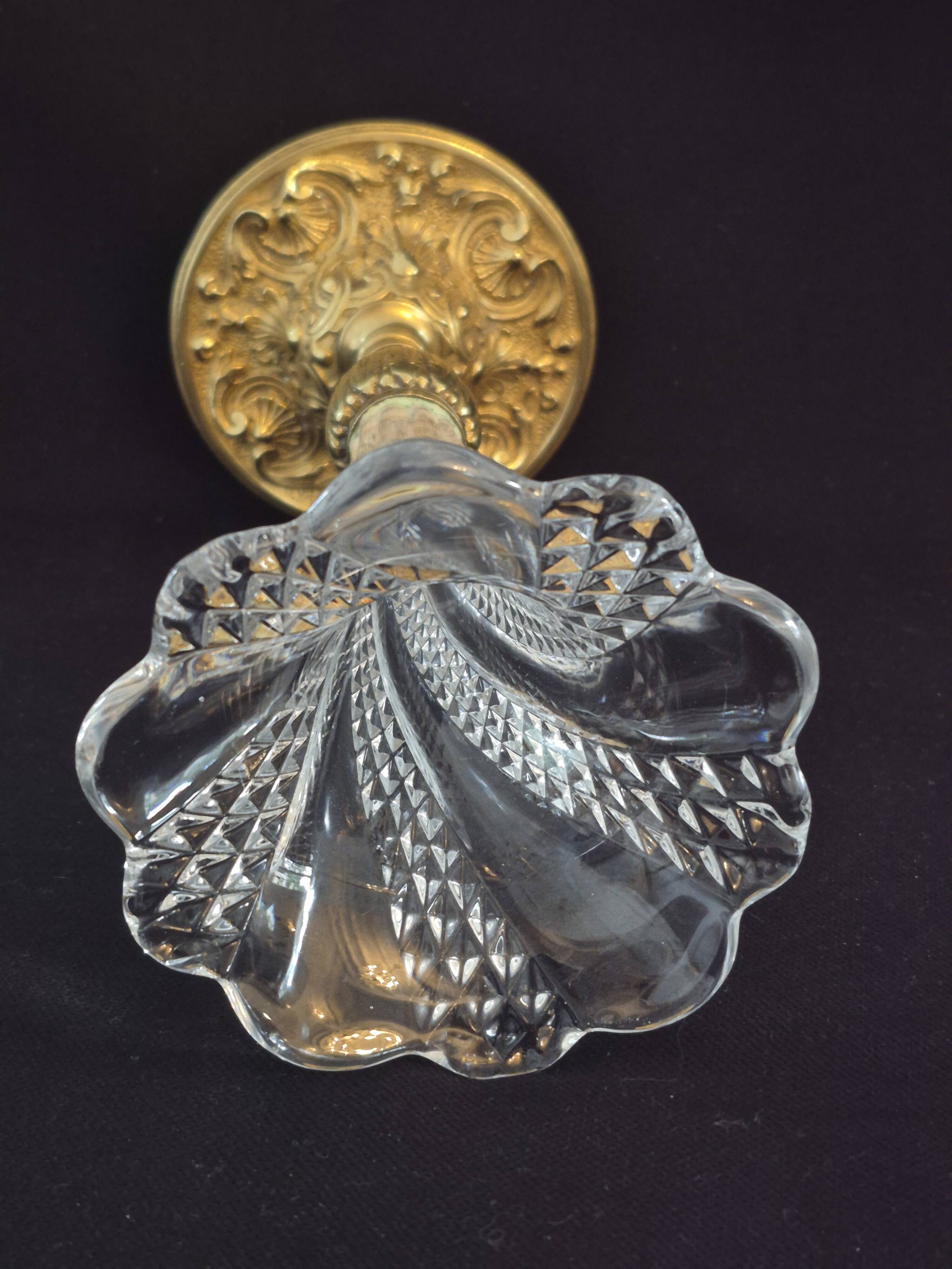 Cornet or tulip vase, centrepiece, Baccarat crystal 19th century