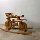Vintage wooden motorcycle