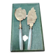 Antique fish service 2 pieces in box – Belle Époque silverware