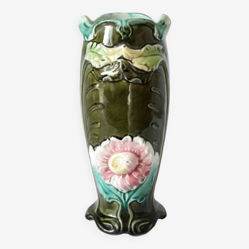 Vase barbotine 1900 GUSTAVE BRUYN