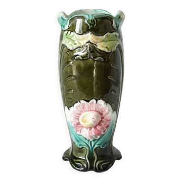 Barbotine vase 1900 GUSTAVE BRUYN