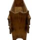 Vintage brutalist planter plant box sixties design wood