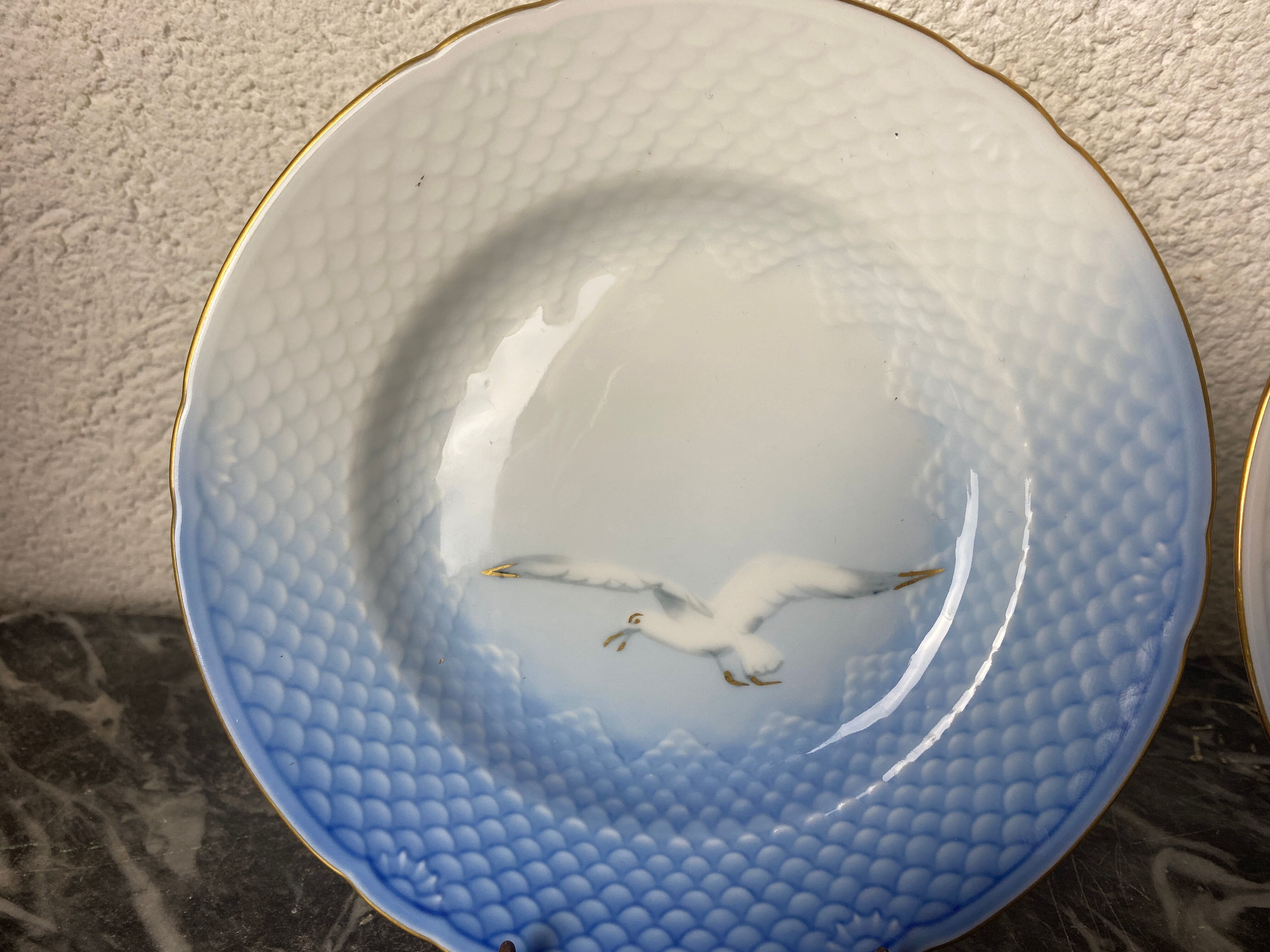 Set of 2 porcelain breakfast sets "Royal Copenhagen"