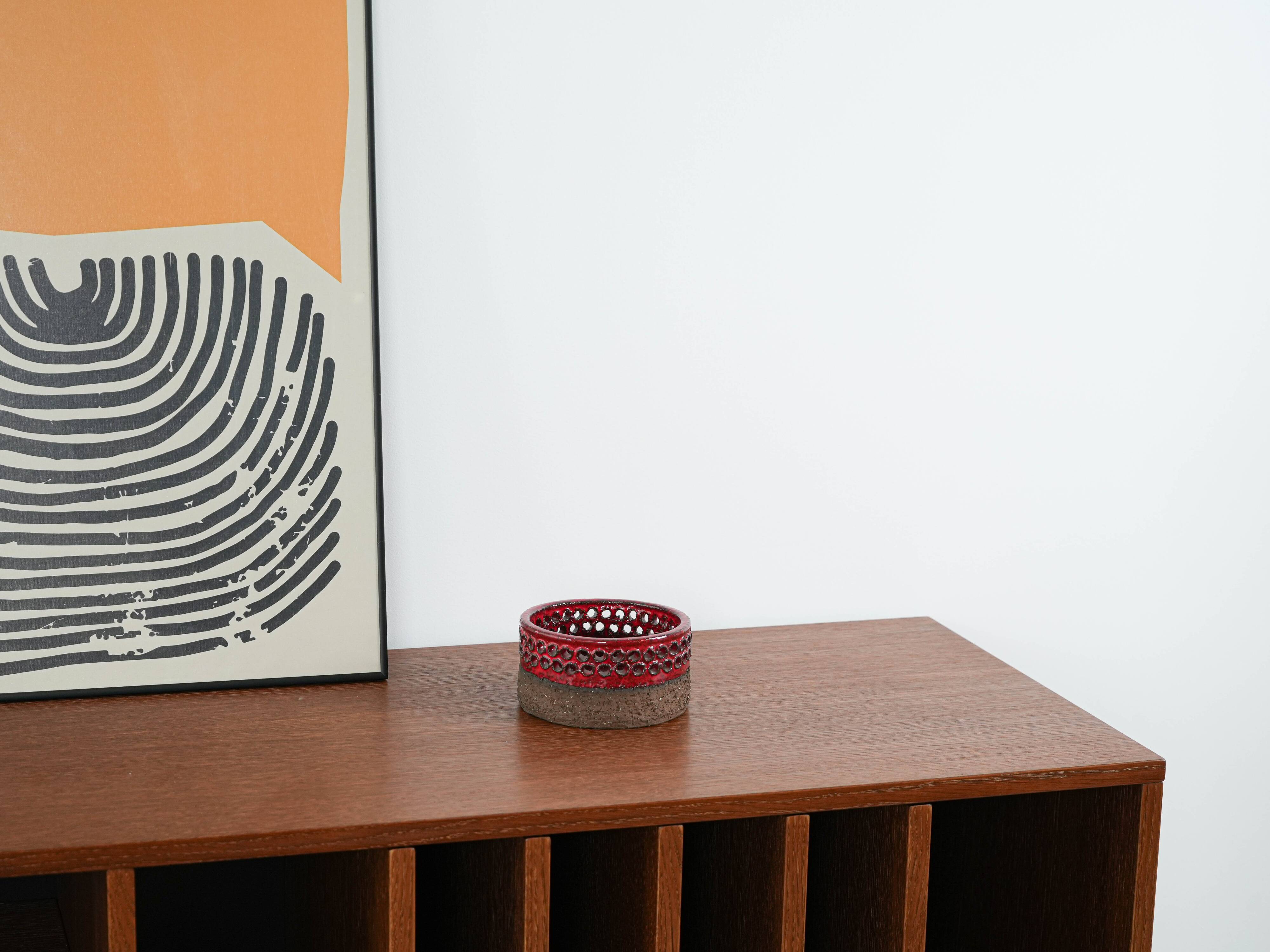 Support de bougie en céramique, design danois, années 1960, fabriqué au Danemark