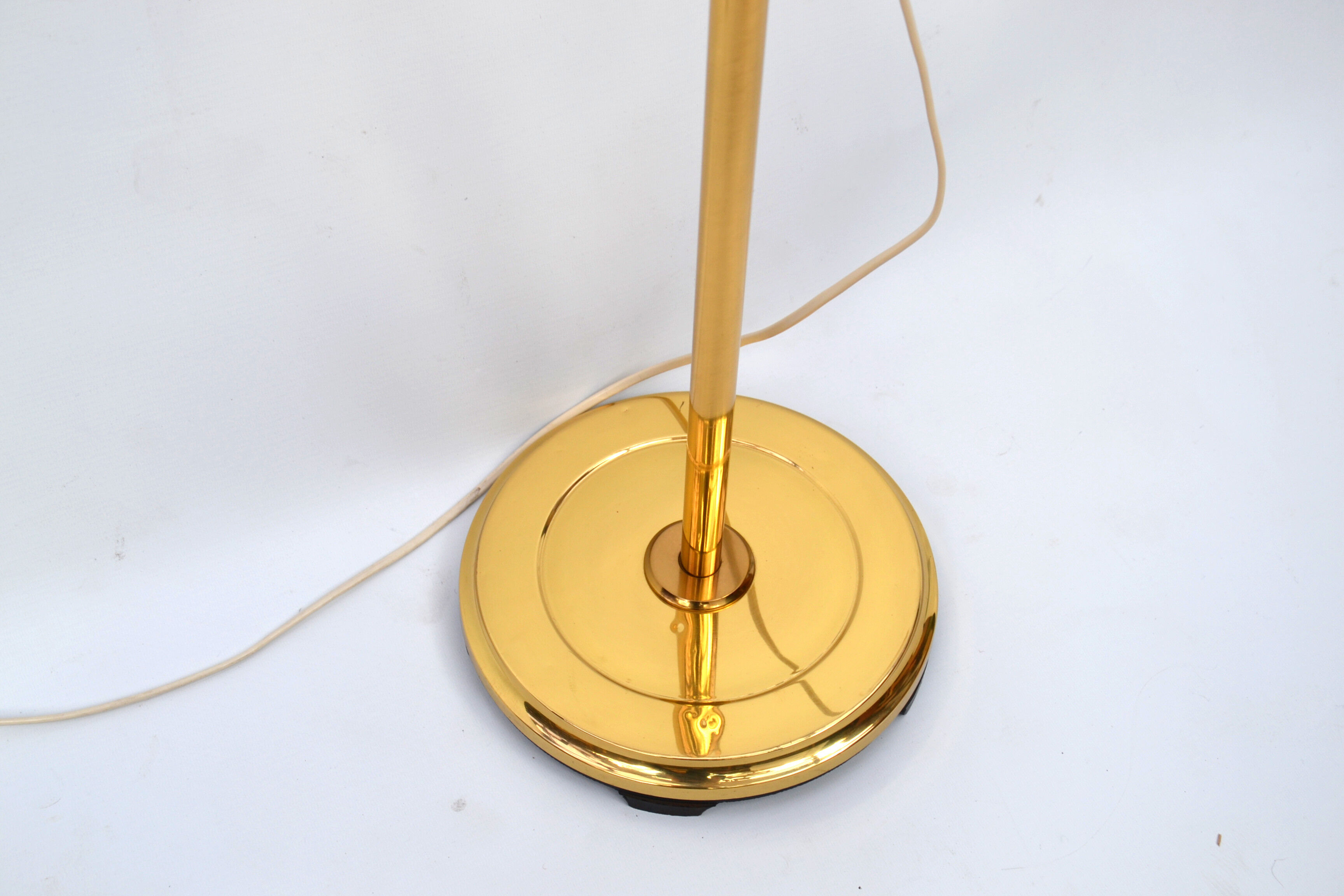 Adjustable brass floor lamp by Nafa 1950