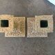 Financial-style candle holders in gilded bronze