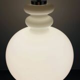 Large white glass chandelier XL by Peill and Putzler