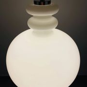 Large white glass chandelier XL by Peill and Putzler