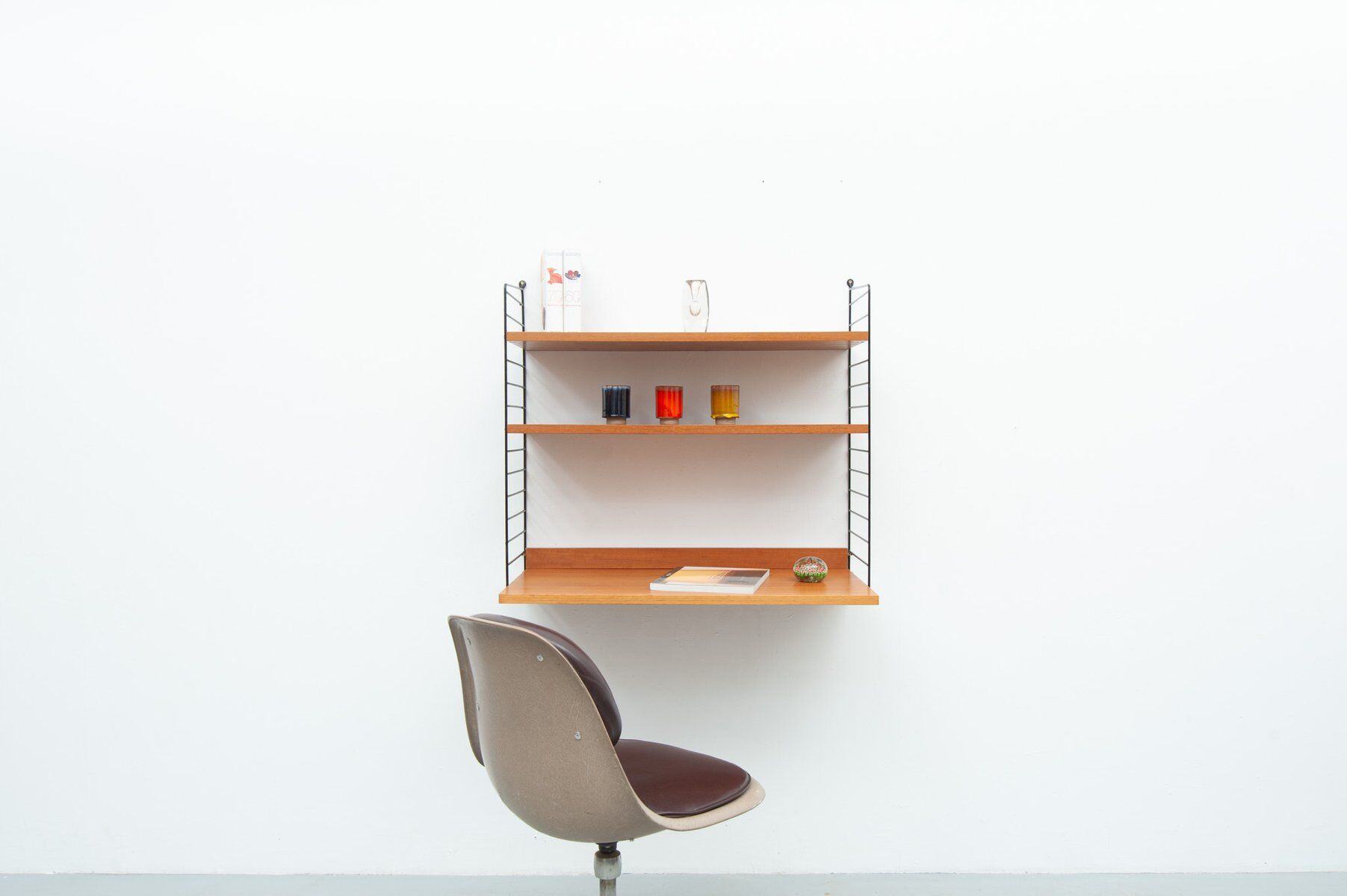 String desk wall shelf by Kajsa & Nisse Strinning, 1950s