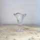 Petit vase corolle cristal de Bayel, design moderne épuré, déco de table ch