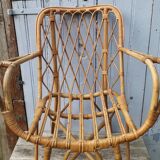 Rattan armchair