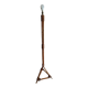 Pied de lampadaire tripode en bambou et rotin