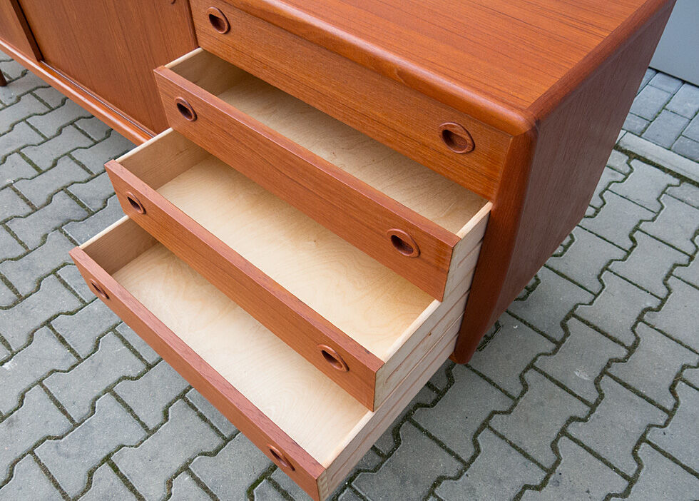 Danish Organic Teak Sideboard Design Hp Hansen 60s 70s