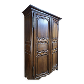 Antique solid oak wardrobe