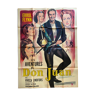 Affiche cinéma "Les Aventures de Don Juan" Errol Flynn 120x160cm 1960