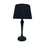 Decor de roses era Art Deco silver bedside lamp