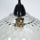 Pair of Mid-Century pendant lamps in smoked Murano glass, Italy, 1950s