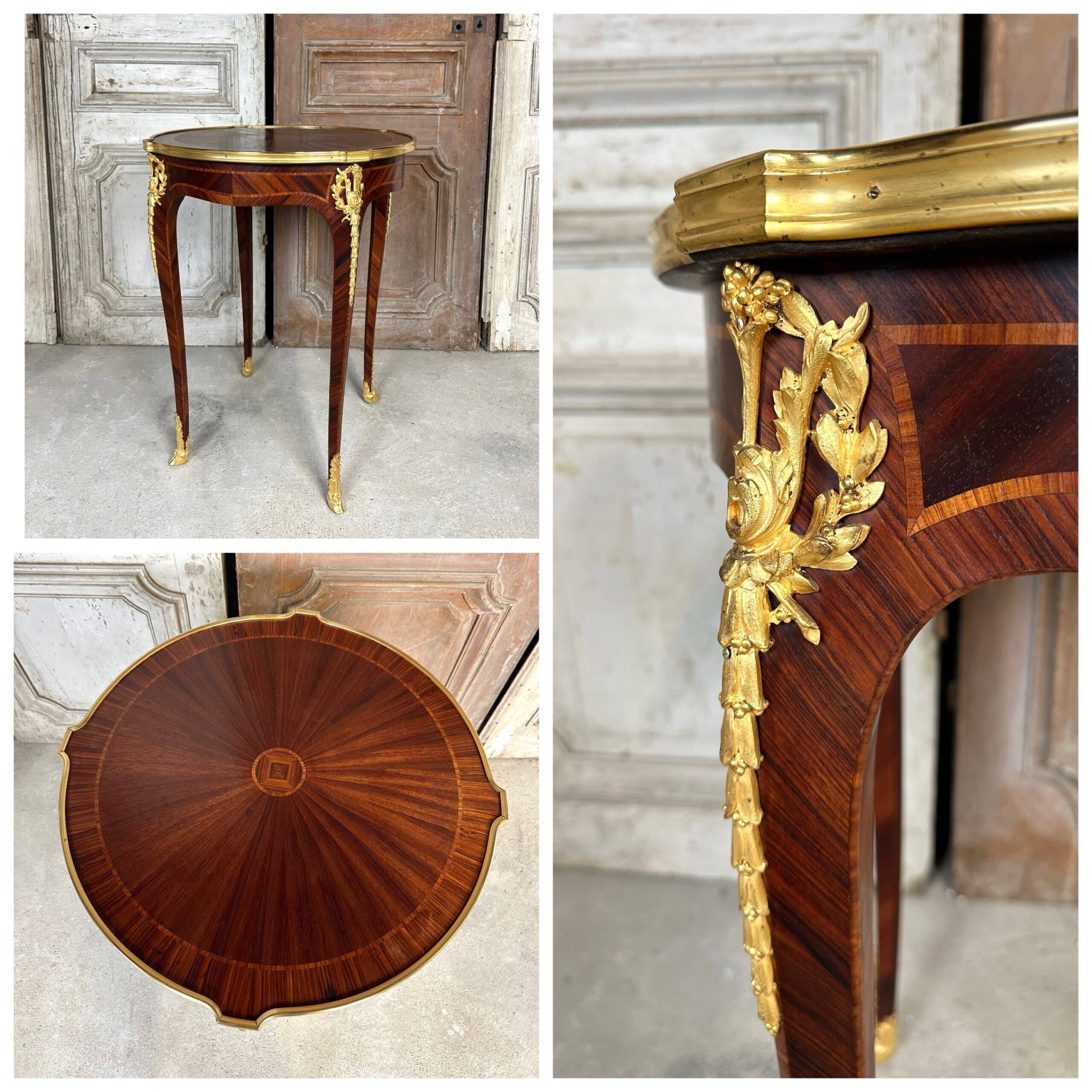 Napoleon III style gueridon from the late 19th century.