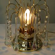 Vintage table lamp Massive Belgium, brass and Murano beads.