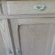 Vintage shallow oak sideboard, 2 drawers, 2 doors, 1 shelf.