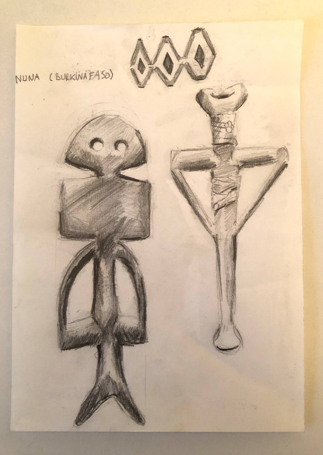 Drawing Sculptures Burkina