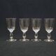 4 antique baccarat cut crystal wine glasses? saint louis?