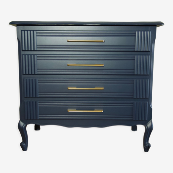 Restyled blue chest of drawers