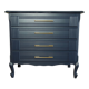 Commode bleue relookée