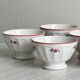 Set of 5 small ceramic bowls