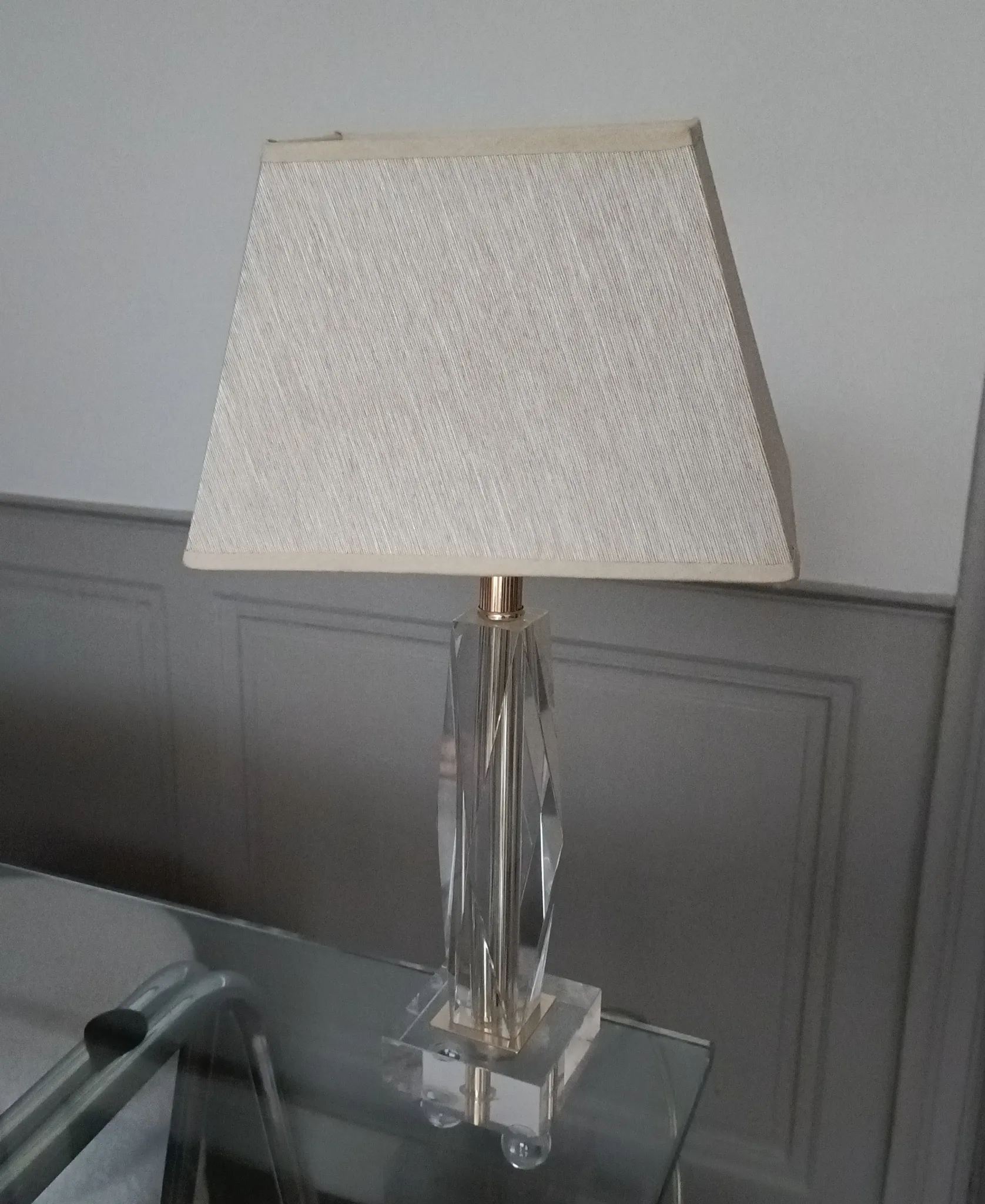 Vintage plexiglass lamp Le Dauphin
