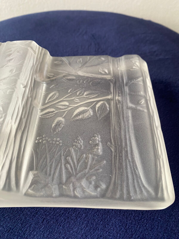 Vase Soliflore Vintage 80 en verre dépoli