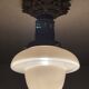 Chandelier Old Art Deco Ceiling Lamp Vintage Lamp Opaline circa 1930