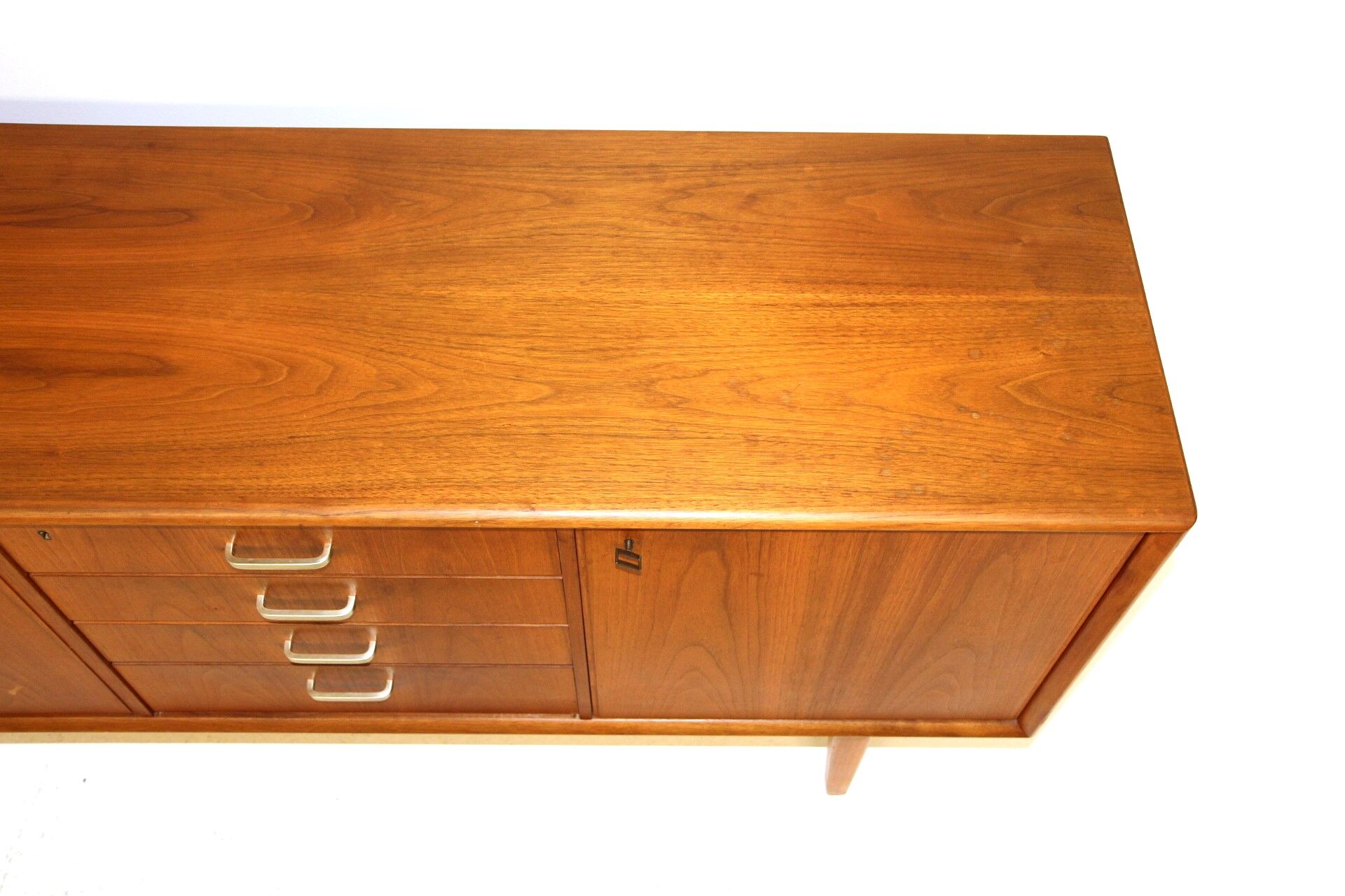Walnut enfilade, Möbelfabriken Linden, Sweden, 1960
