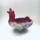 Mid-Century Art Ceramic Mystical Figural Dish, Belgium, 1960s