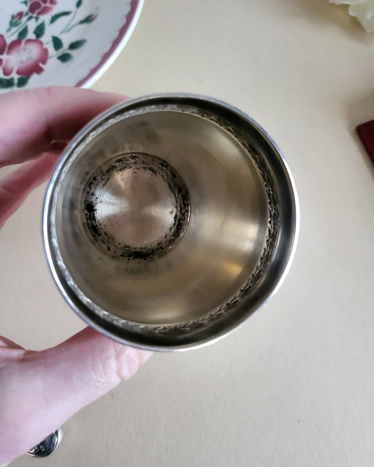 Silver-plated metal timbale by RAVINET d'ENFERT