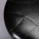 Vintage Danish black stool, 1960s