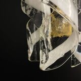 Vintage Murano Torciglioni wall lamp by Avmazzega, Italy, 1970s