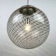 Vintage swirling Murano glass pendant lamp La Murrina, Italy, 1970s