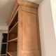 Solid oak library sandblasted