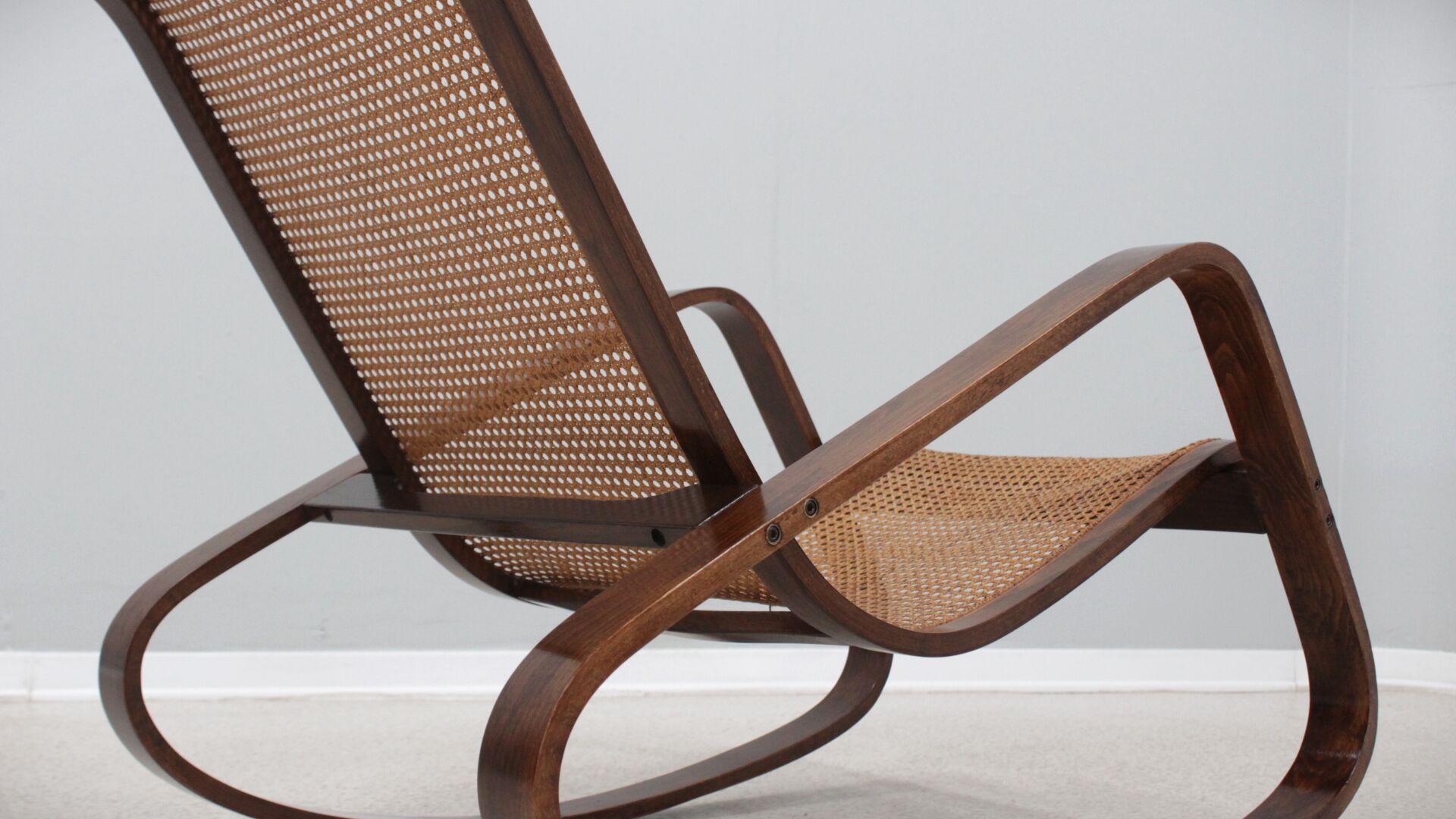 Luigi Crassevig "Dondolo" rocking chair 1970s