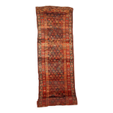 Handmade antique Persian Kurdish runner 3.6' x 17.8' (109cm x 542cm) 1880s - 1B445