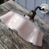 Pink opaline sconce