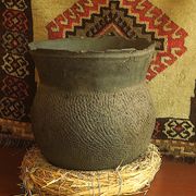 African earthenware storage pot, Senegal 19th century