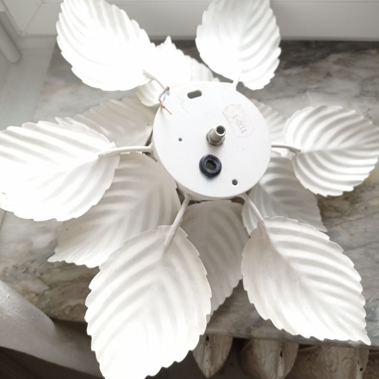 Vintage flower wall lamp or ceiling lamp