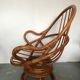Fauteuil pivotant rotin