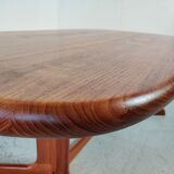 Table basse en teck massif, Danemark 1960s